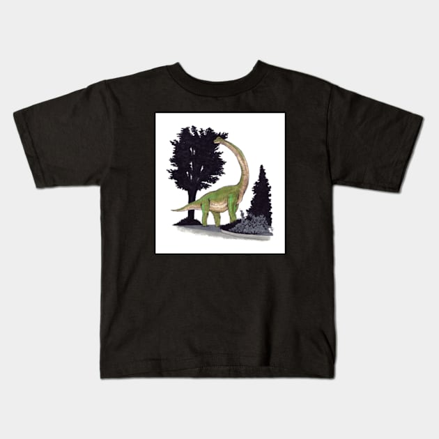 Queenstown Dinosaur Kids T-Shirt by tomnapper